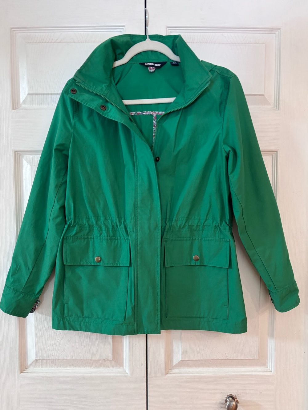 Lands End Green Spring Jacket Size XS